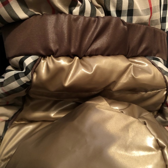 Designer Pooch Plaid Dog Coat w Faux Fur - Picture 11 of 14